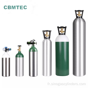 Cylindre d&#39;oxygène portable médical approuvé par CE 4,6L